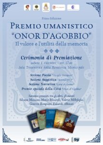 PREMIO UMANISTICO ONOR-DAGOBBIO- IL VALORE E L'UTILITA' DELLA MEMORIA 2012 PRIMA EDIZIONE COMUNE DI GUBBIO